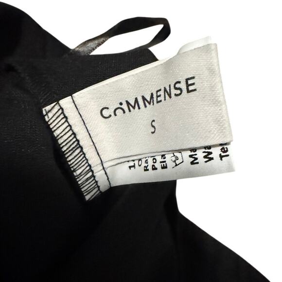 Commense Black Wide Leg High Waist Pants Women’s Size Small Dress Work Trousers - Picture 3 of 7